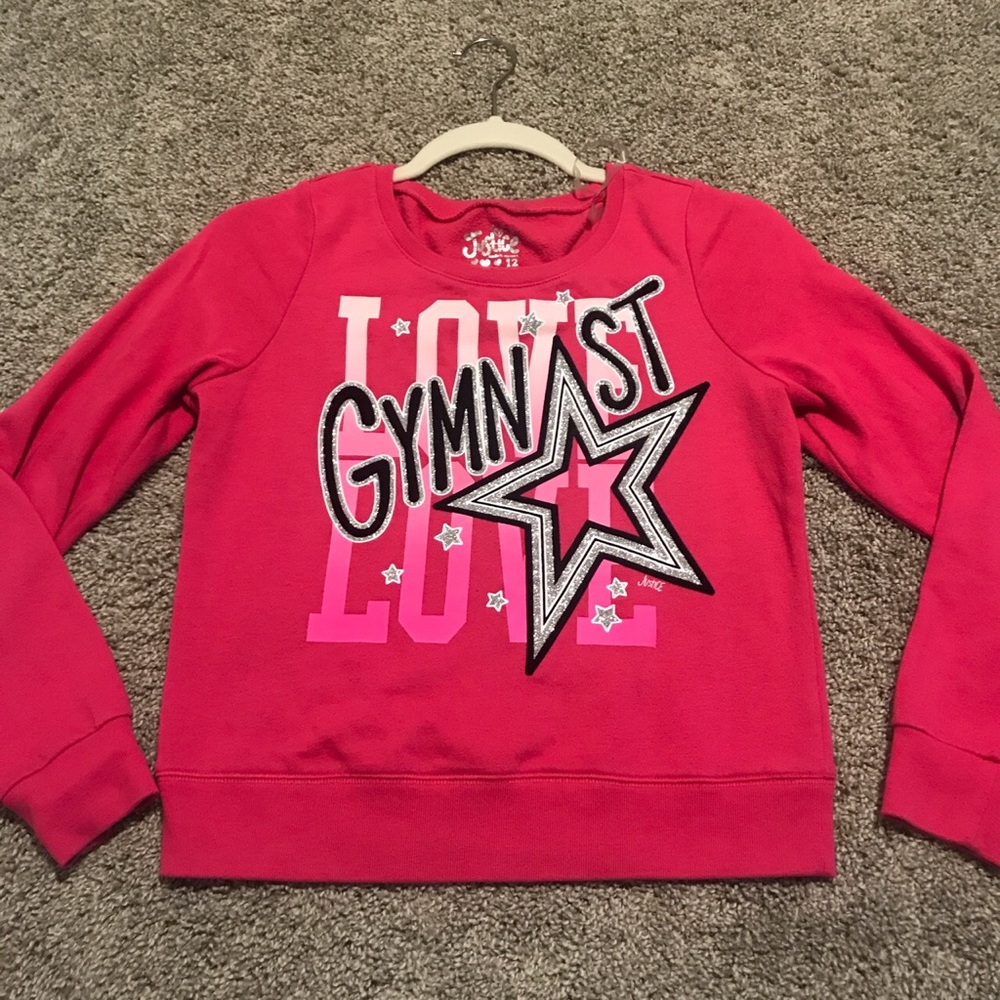 Justice long sleeve crop top